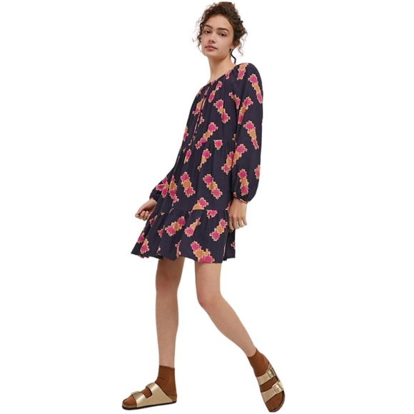 Anthropologie Sammi Tiered Mini Dress Woman’s Small - Picture 3 of 8